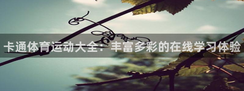 绿茵体育公司：卡通体育运动大全：丰富多彩的在线学习体验